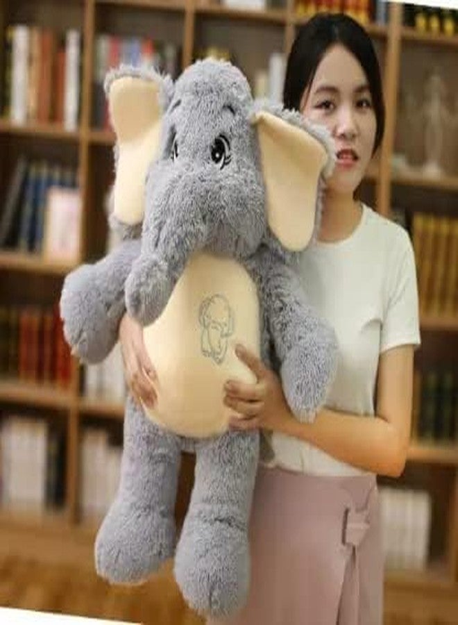 RVA Soft Cute Plush Elephant Toy Animal Stuffed Toys Home Decorations (Grey, 30CM) - Image 5